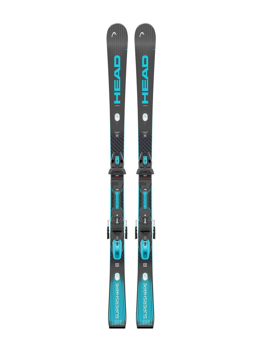 Head Supershape e-Speed + Protector Evo PR 13 GW, matt black/speed blue - Bild 1