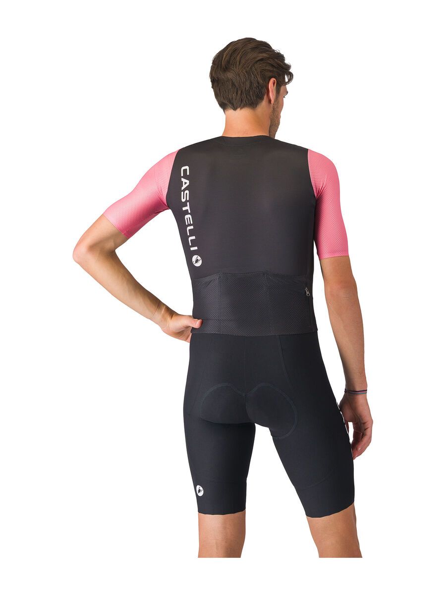 Castelli Saturday Morning Skinsuit, black/rosa giro/smoky gray - Bild 3