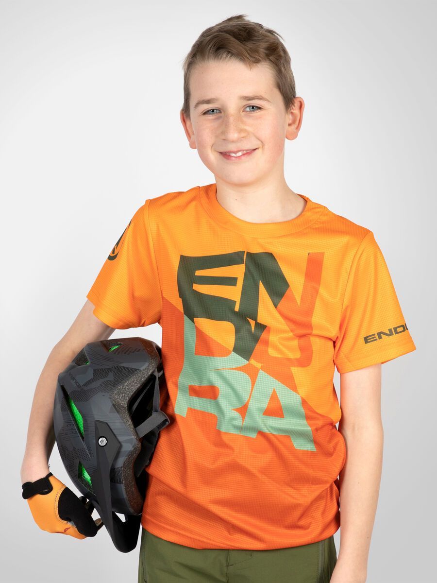 Endura Kinder SingleTrack Core T-Shirt, mandarine - Bild 3