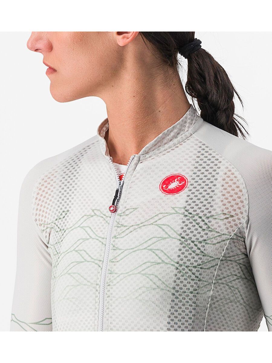 Castelli Climber's 2.0 W Jersey, moon gray/defender green - Bild 6