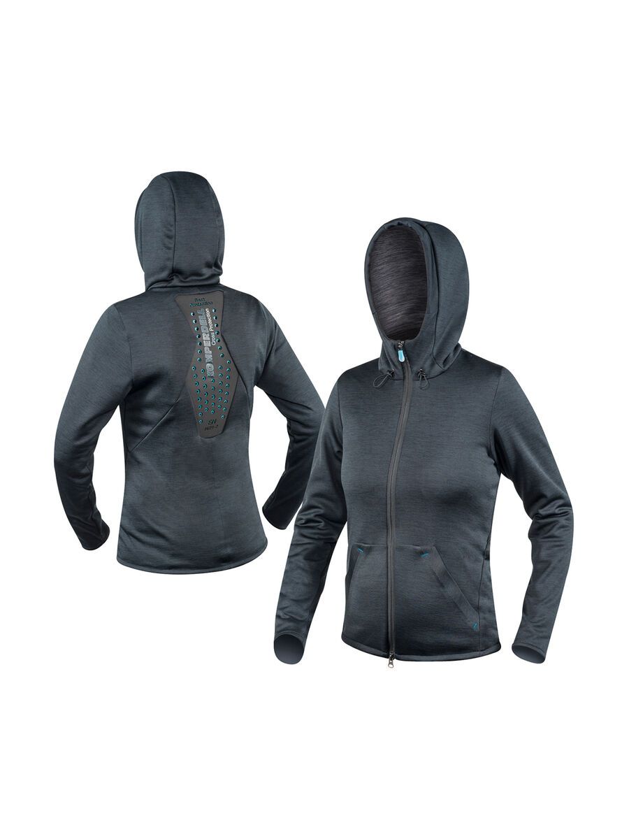 Komperdell Full Zip Hoody Womens, schwarz/mint - Bild 3