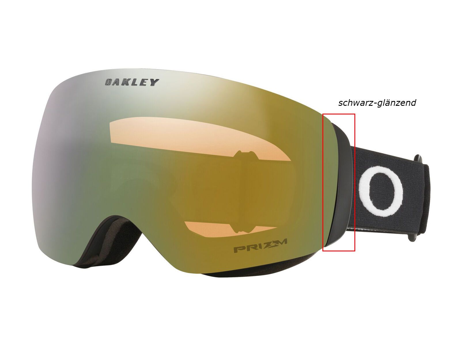 Oakley Flight Deck M, Prizm Snow Sage Gold Iridium / glossy black - Bild 2