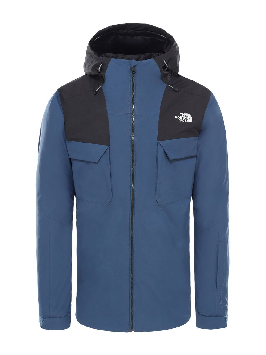 The North Face Mens Fourbarrel Zip-In Triclimate Jacket, blue/tnf black