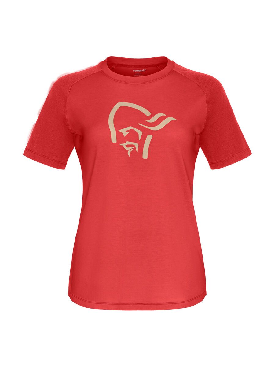 Norrona femund pureUll T-shirt W's, paprika - Bild 1