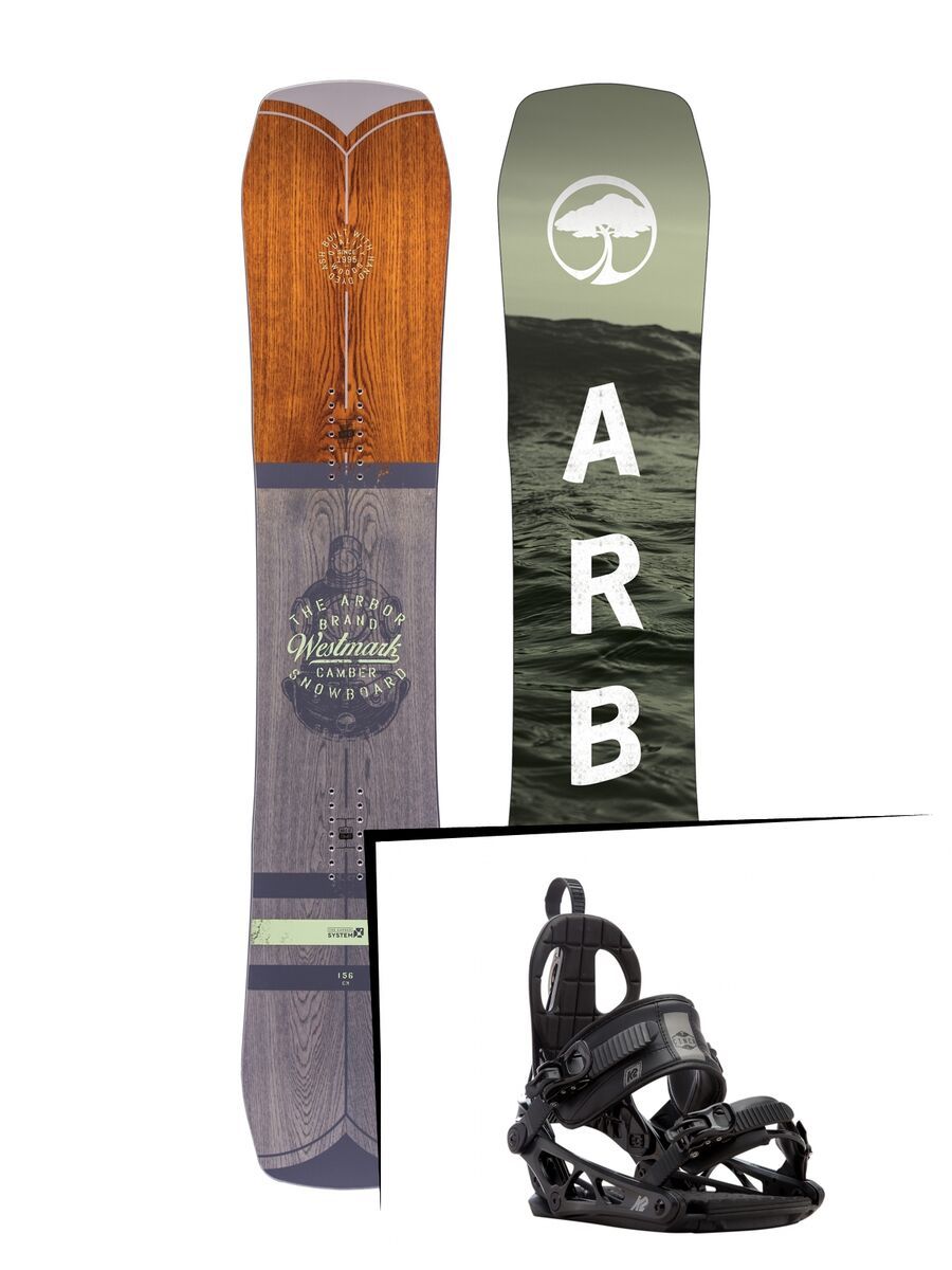 Set: Arbor Westmark Camber 2017 + K2 Cinch CTC (1728774S) - Bild 1