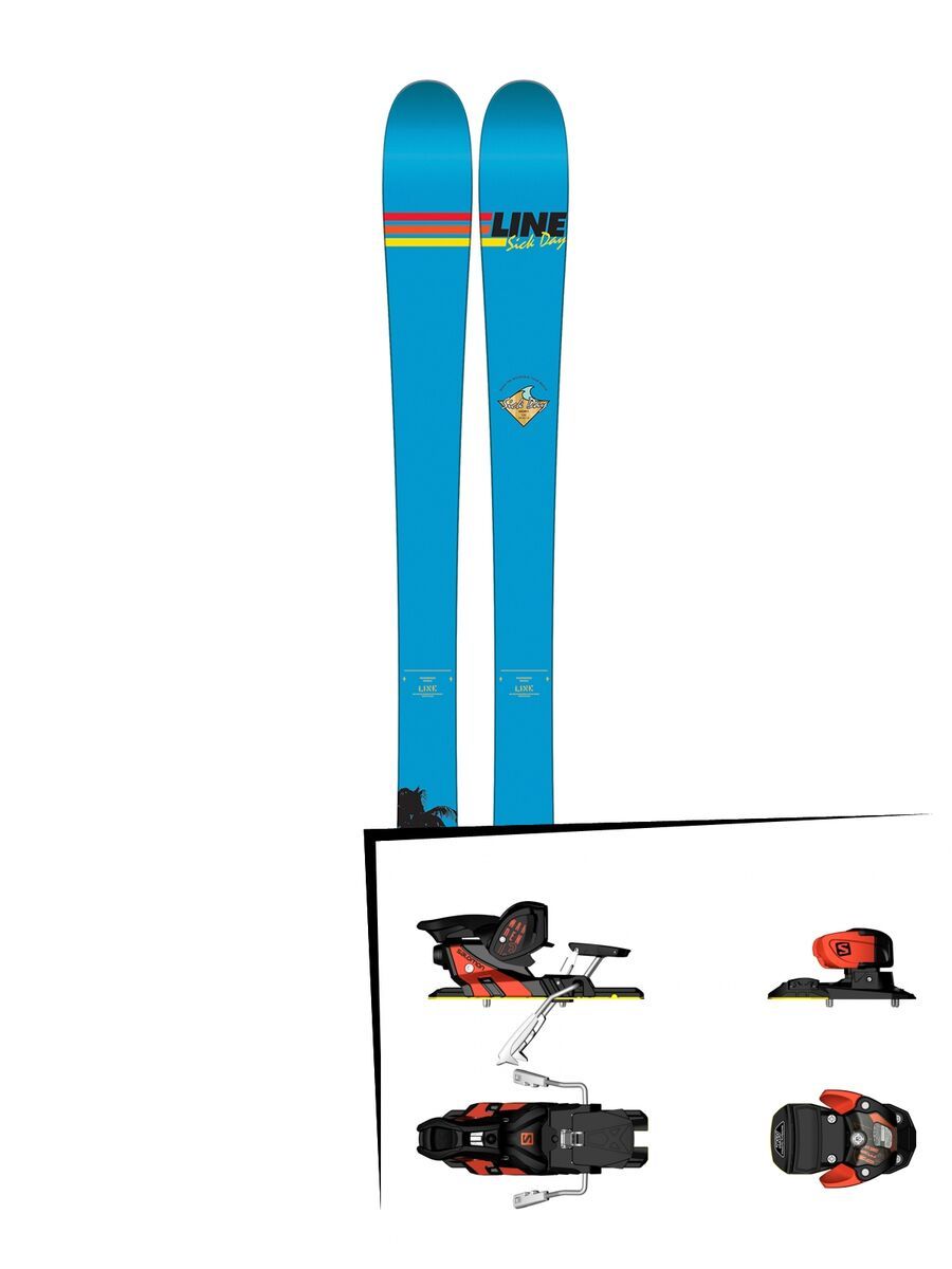 Set: Line Sick Day Shorty 2017 + Salomon Warden MNC 13 (1456101) - Bild 1