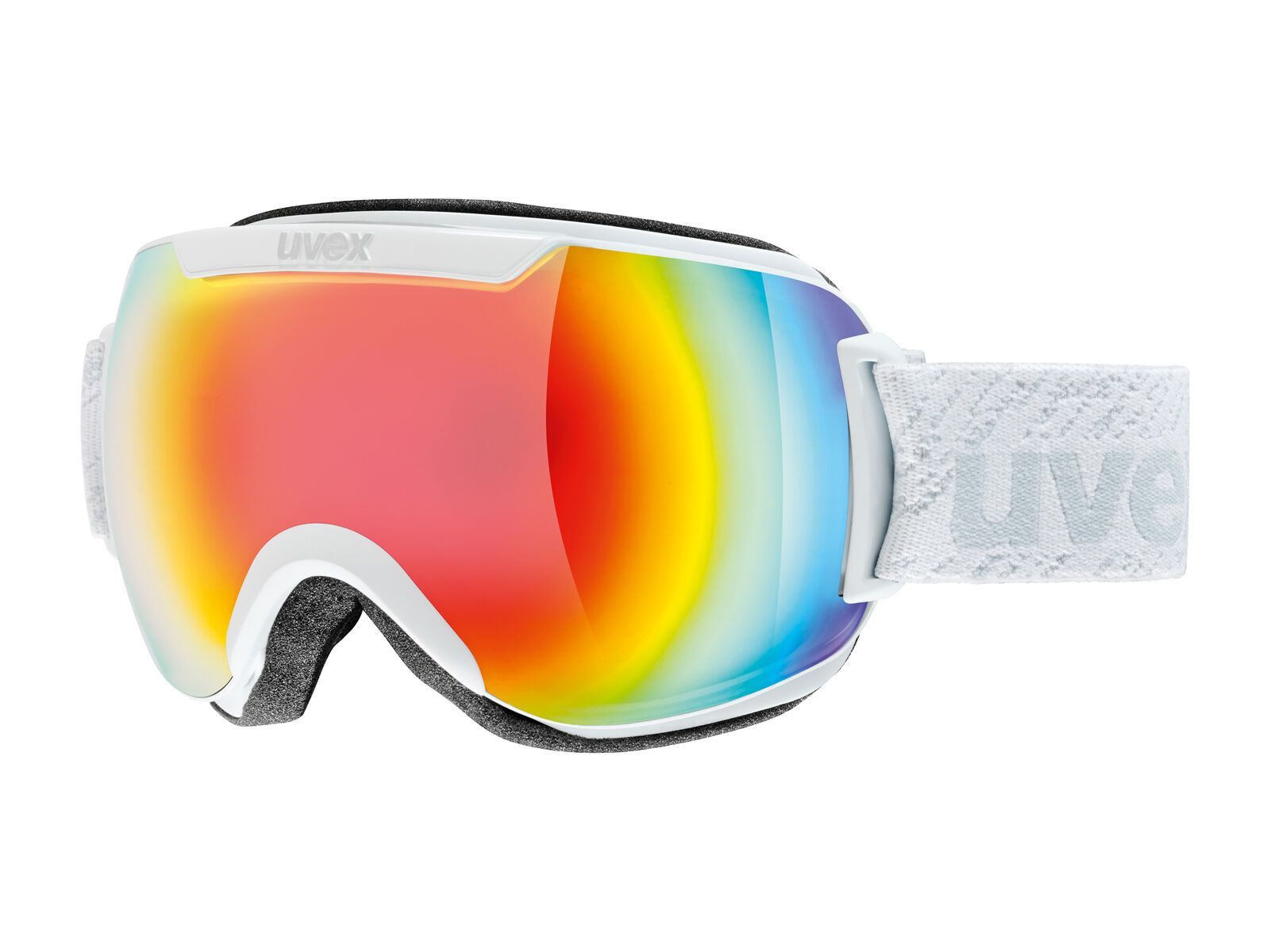 uvex downhill 2000 FM, white mat/Lens: mirror rainbow - Bild 1