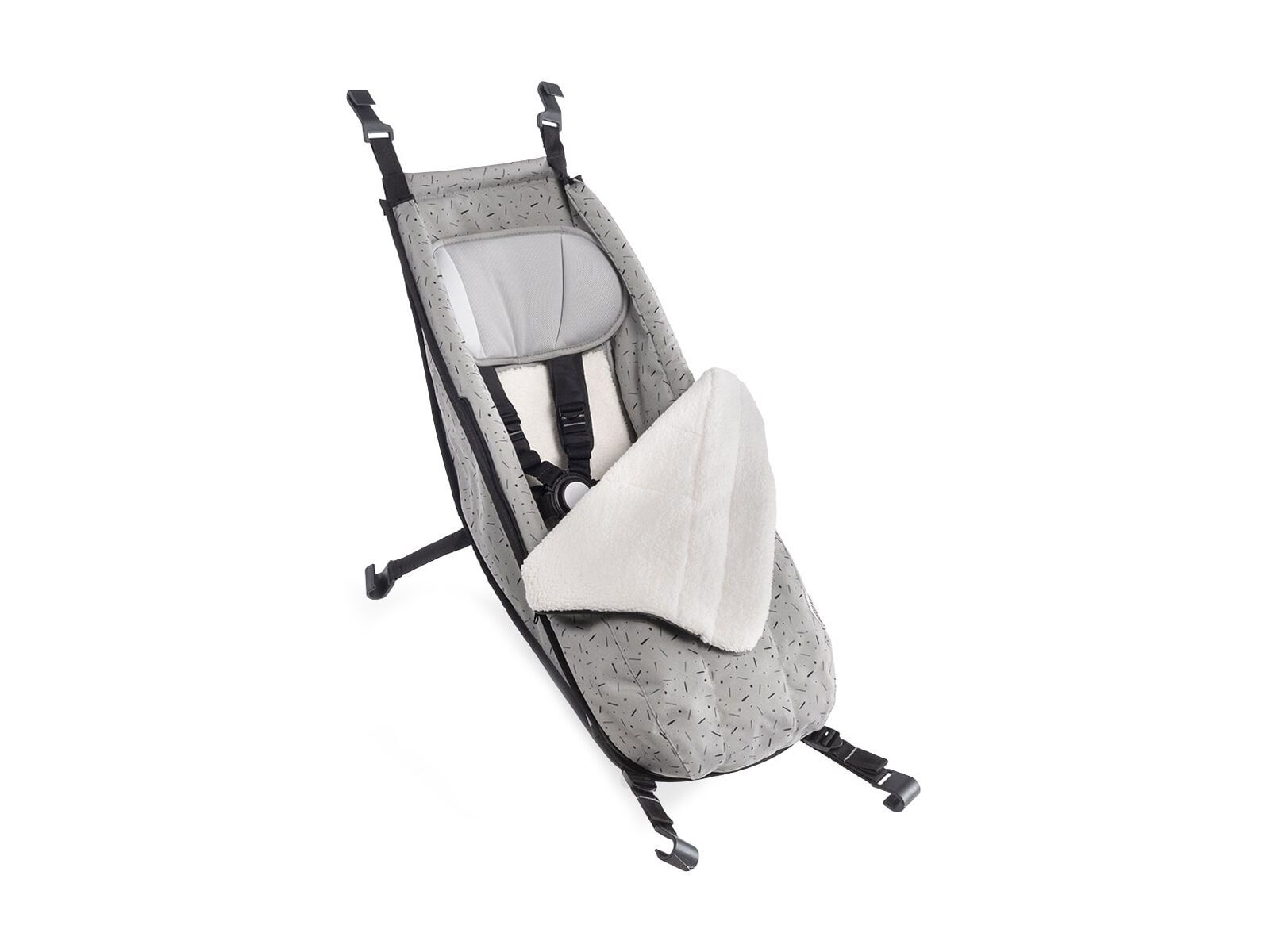 Croozer Babysitz inkl. Winter-Set (ab 2018), stone grey/colored - Bild 1
