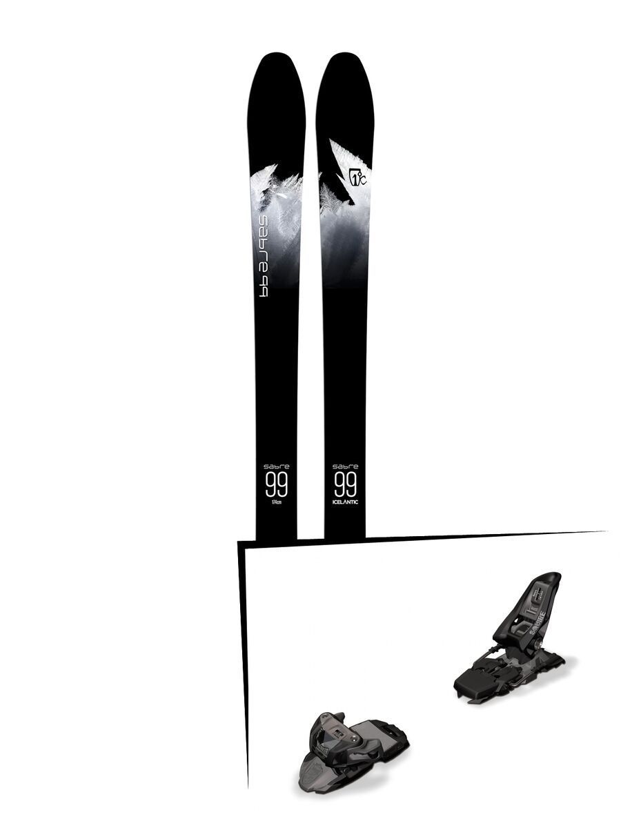 Set: Icelantic Sabre 99 2018 + Marker Squire 11 black anthracite - Bild 1