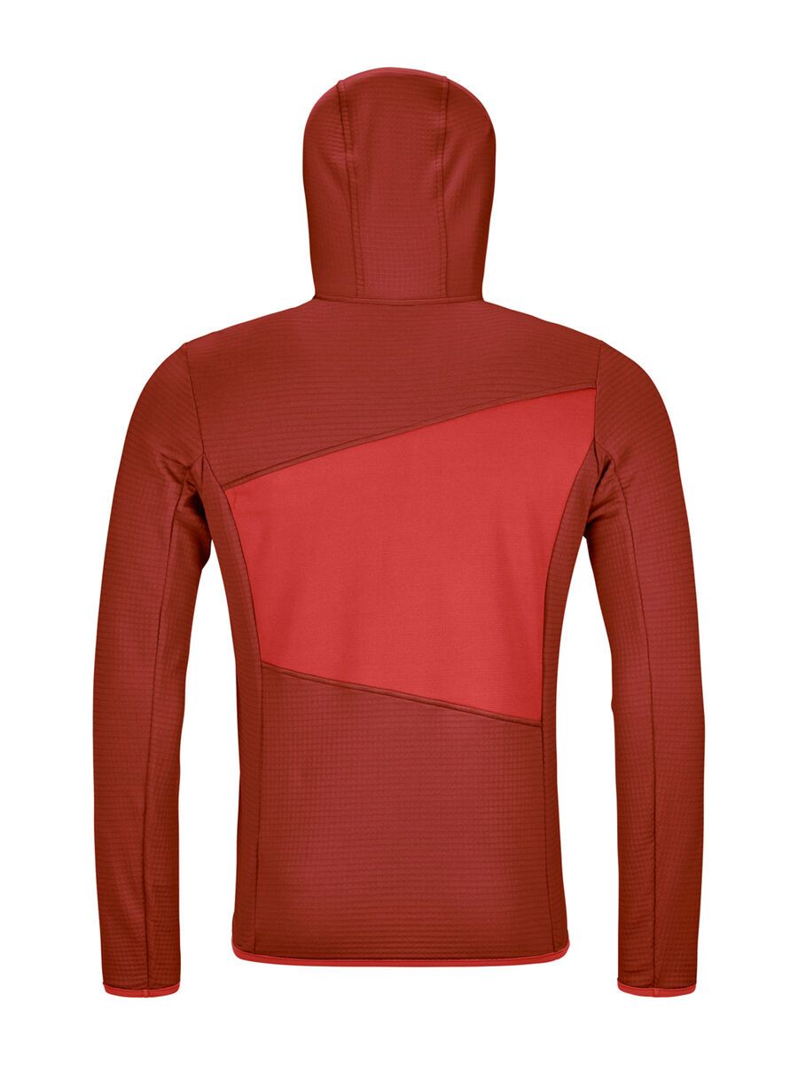 Ortovox Merino Fleece Grid Hoody M, clay orange - Bild 2