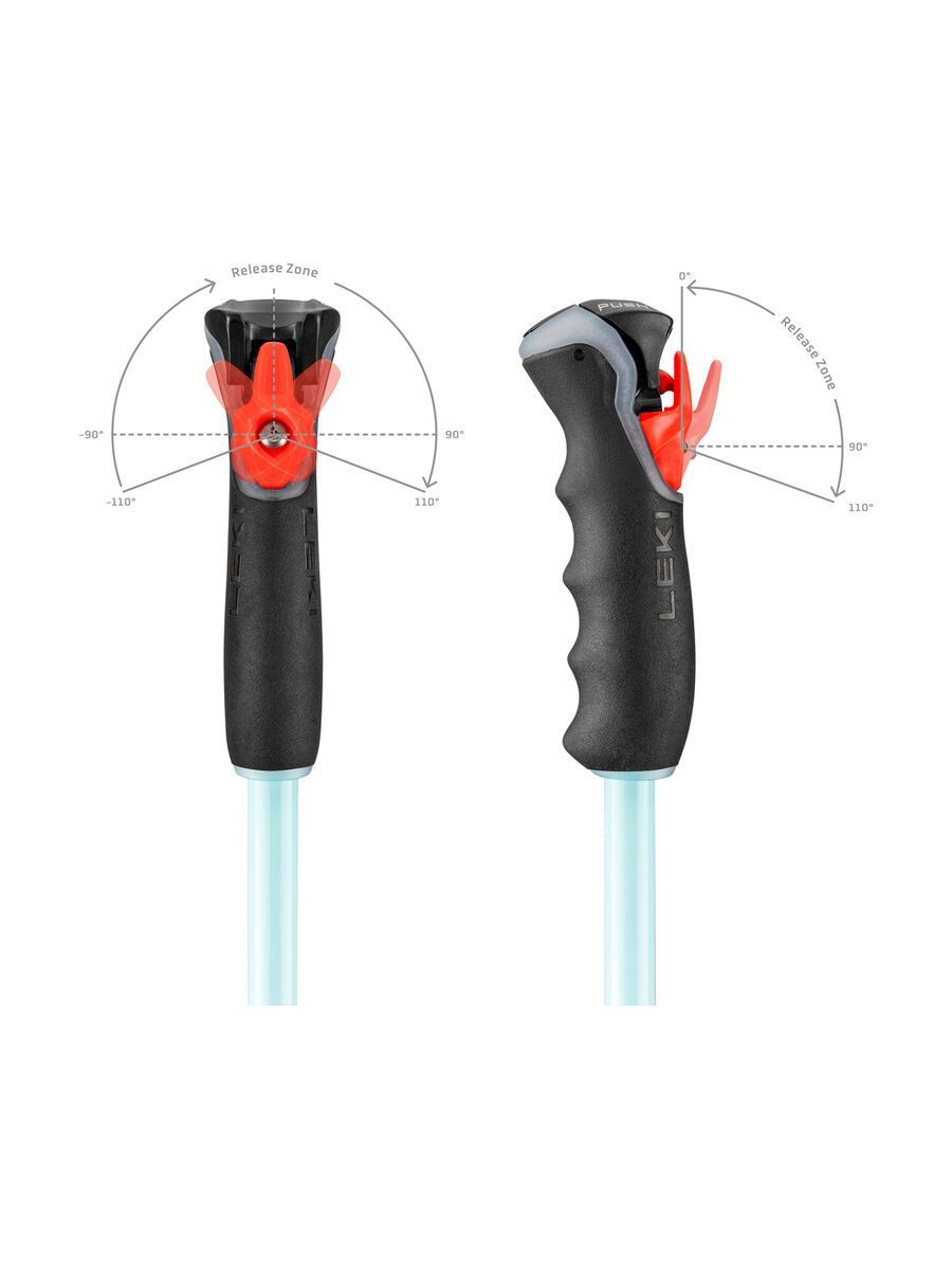 Leki Artena Airfoil 3D, dark anthracite/light turquoise/white - Bild 6