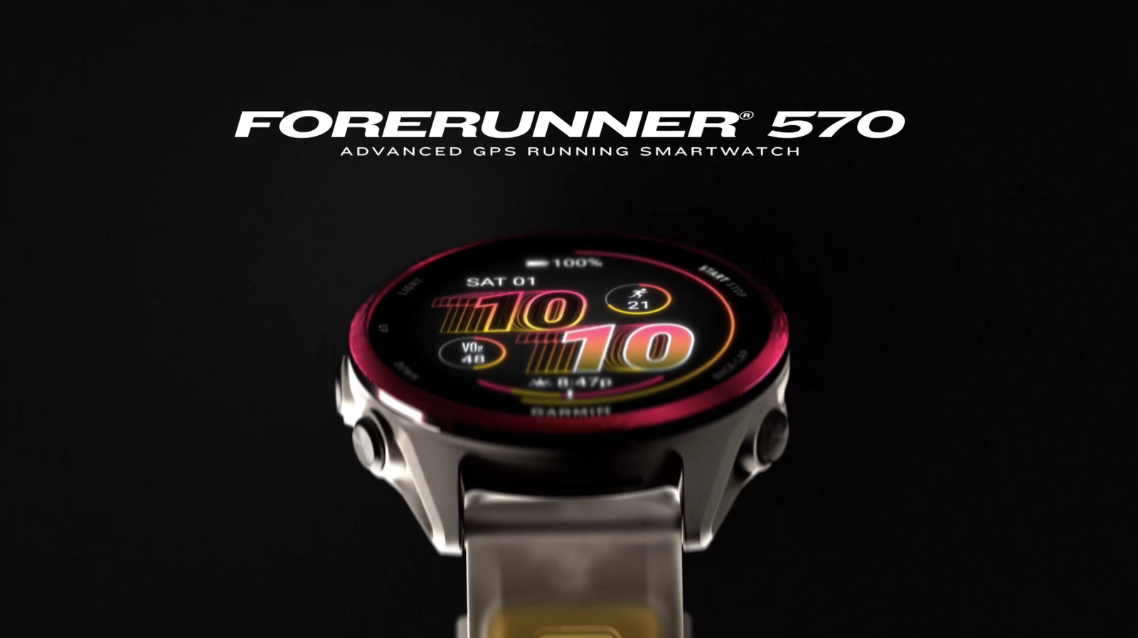 Garmin Forerunner 570 - 42 mm, schwarz/schiefergrau - Video 10