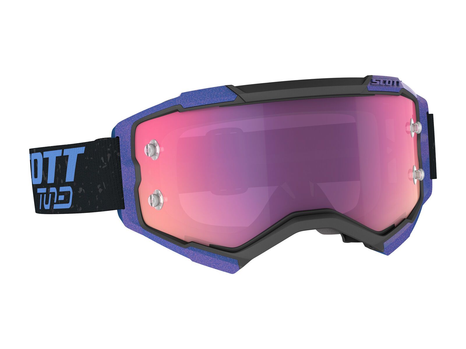 Scott Fury Tuned Goggle Purple Chrome Works, black/smurple blue - Bild 1