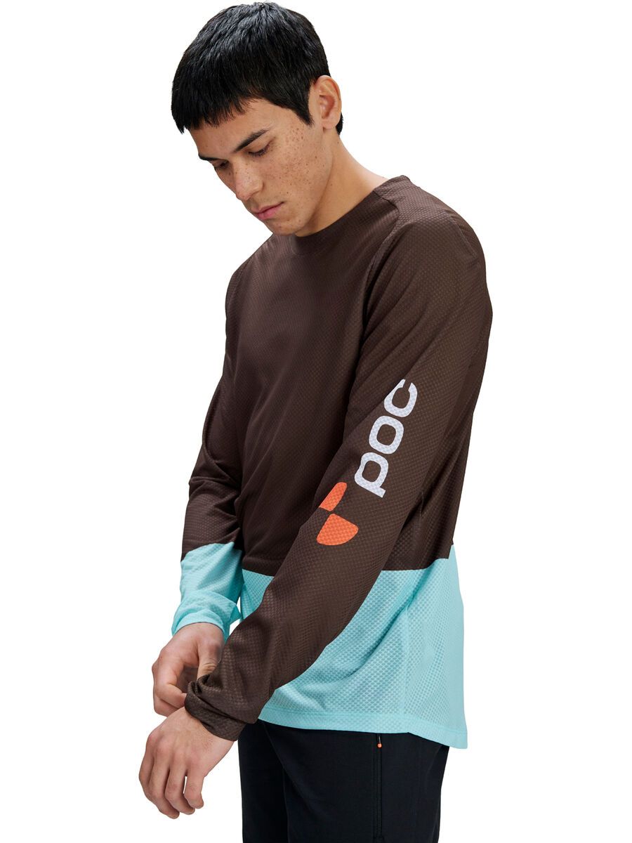 POC M's Motion Air Long Sleeve MTB Jersey, bronzite brown/lazurite blue - Bild 7