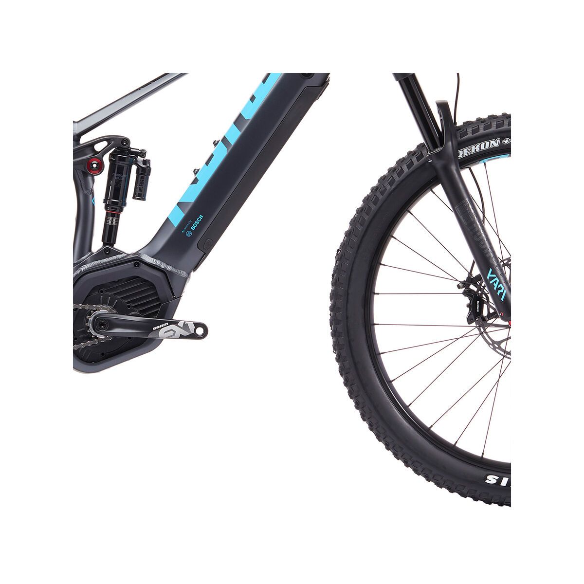 Kona Remote Ctrl, matt charcoal w/ ice blue & black decals - Bild 4