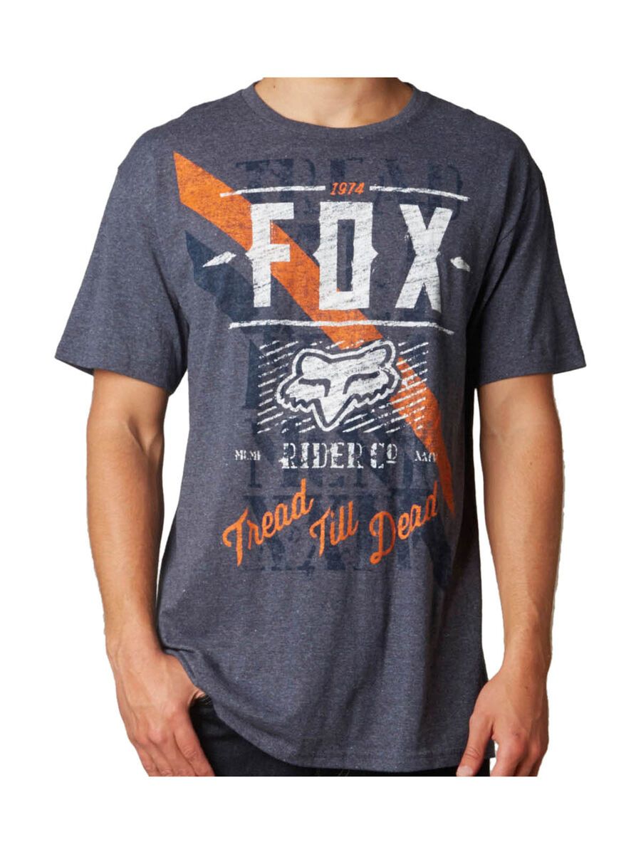 Fox Dunkel SS Tee, heather navy - Bild 1