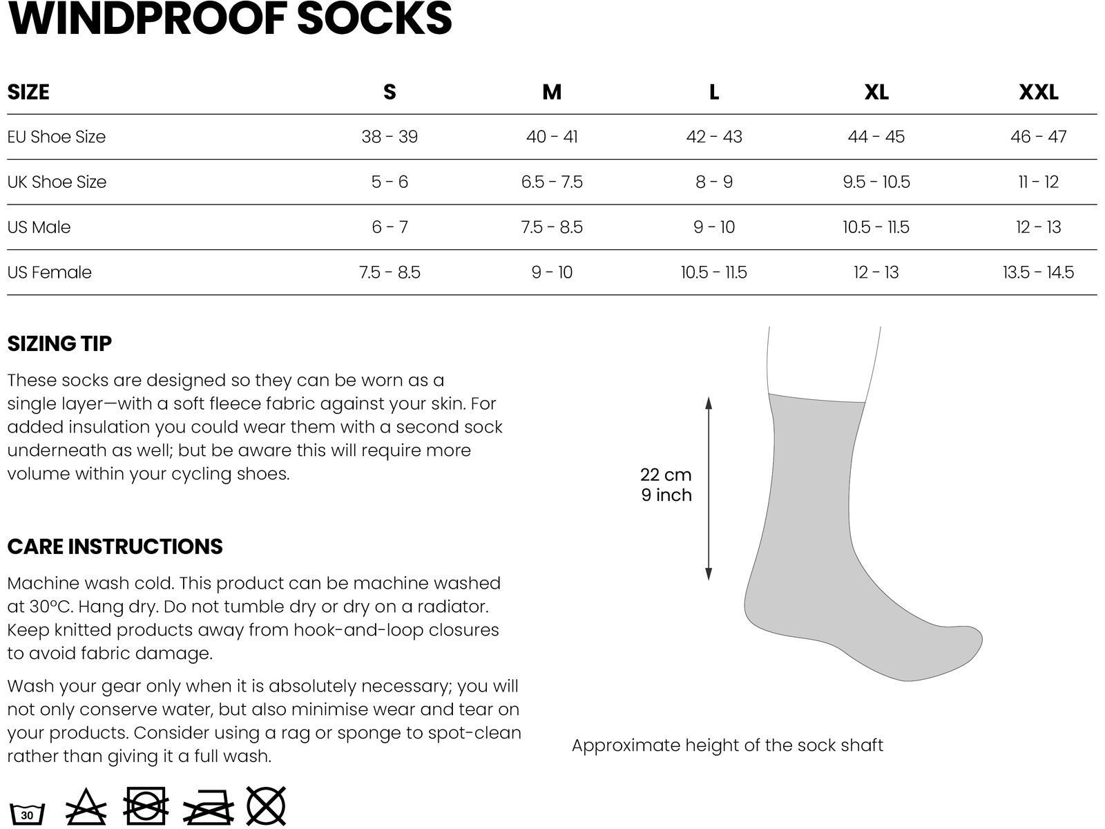 GripGrab Windproof Spring-Autumn Socks, black - Bild 8