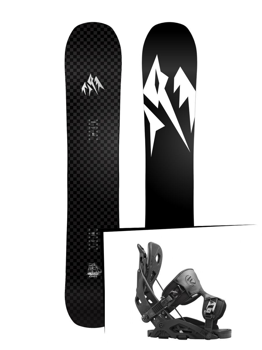 Set: Jones Carbon Flagship 2017 + Flow Fuse (1513139S) - Bild 1