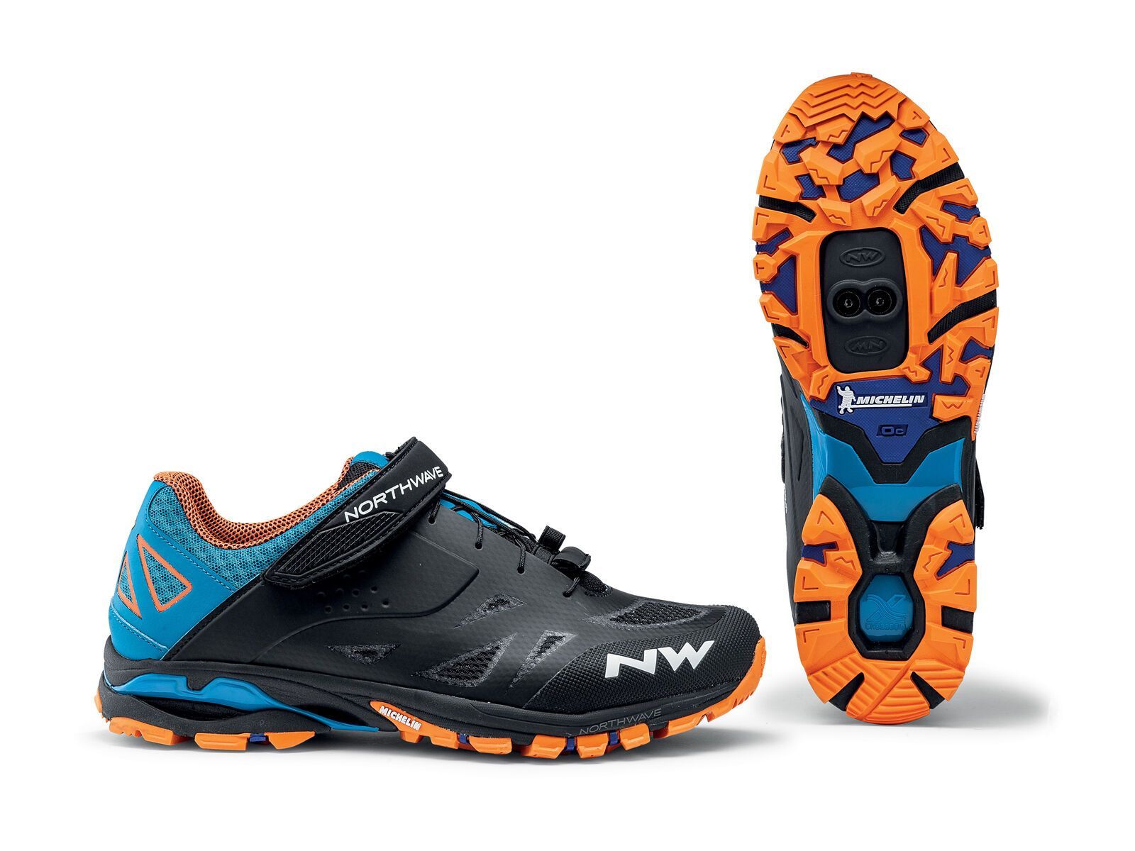 ***2. Wahl*** Northwave Spider 2 black/blue/orange - Bild 3