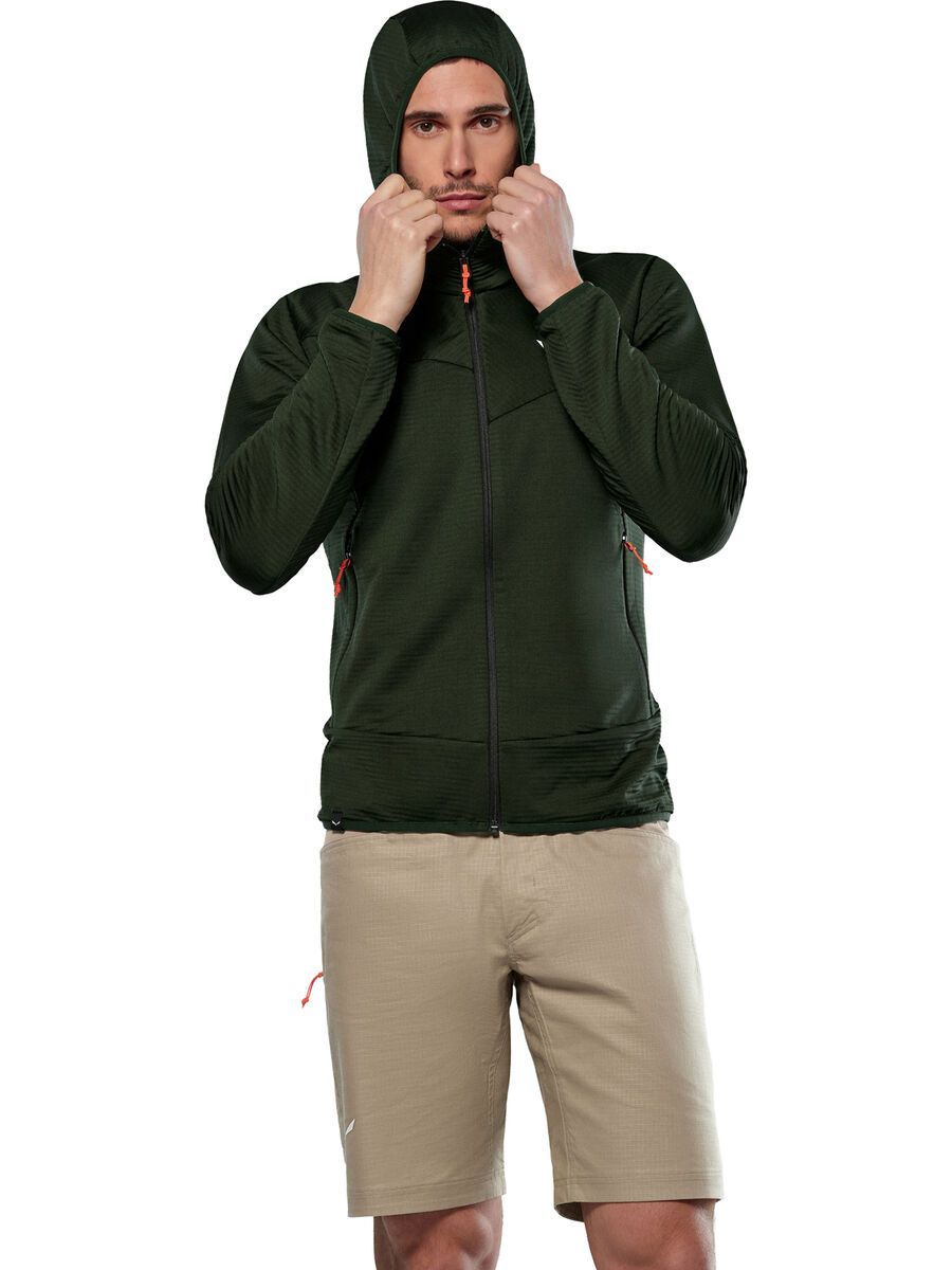 Salewa Puez Altavia Polarlite Kapuzenjacke Herren, dark olive - Bild 3