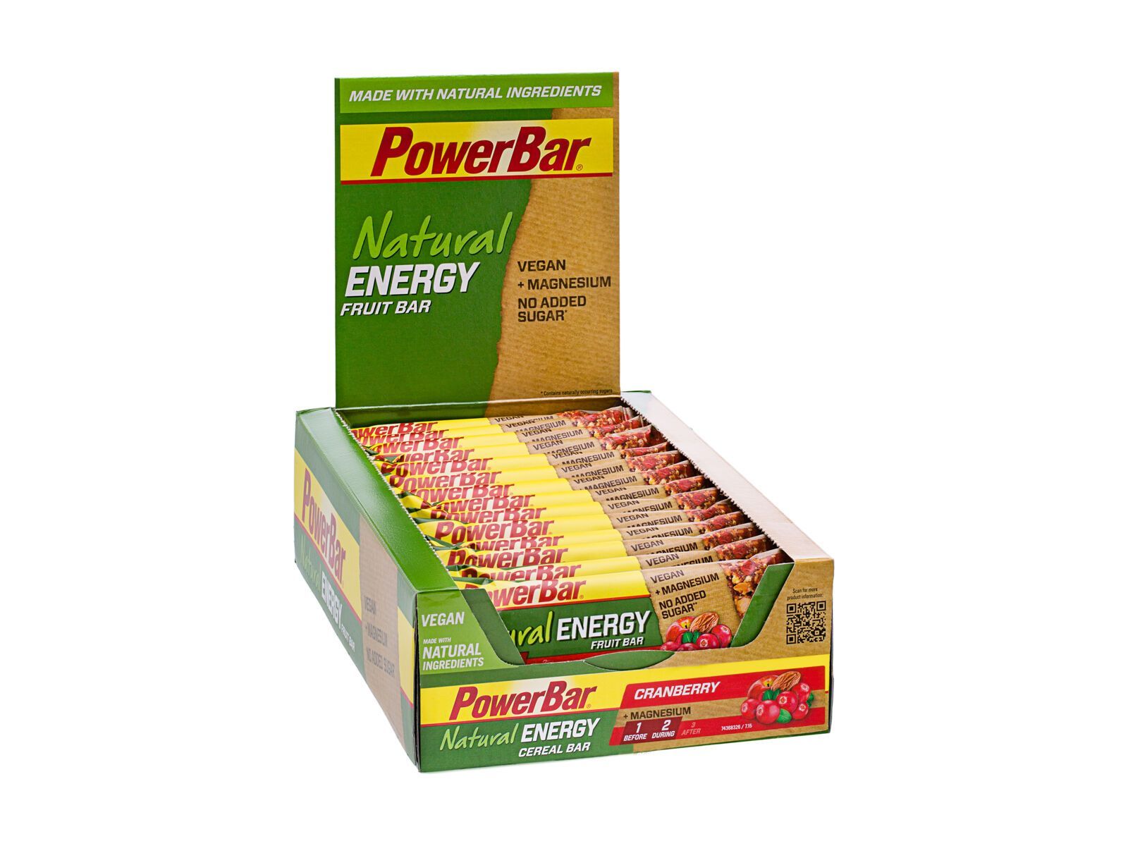 PowerBar Natural Energy Fruit Bar (Vegan) - Cranberry (Box) - Bild 1