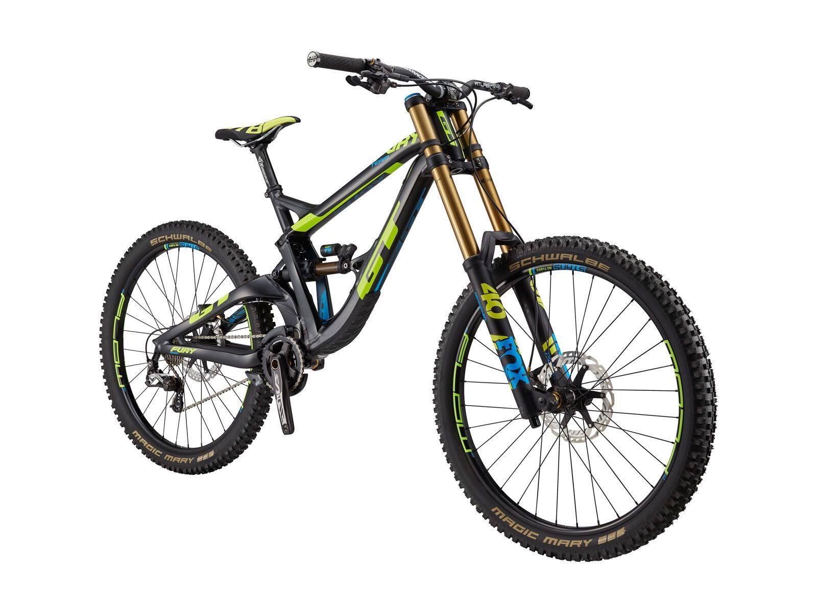 GT Fury Team, satin black w/ neon yellow & cyan - Bild 4