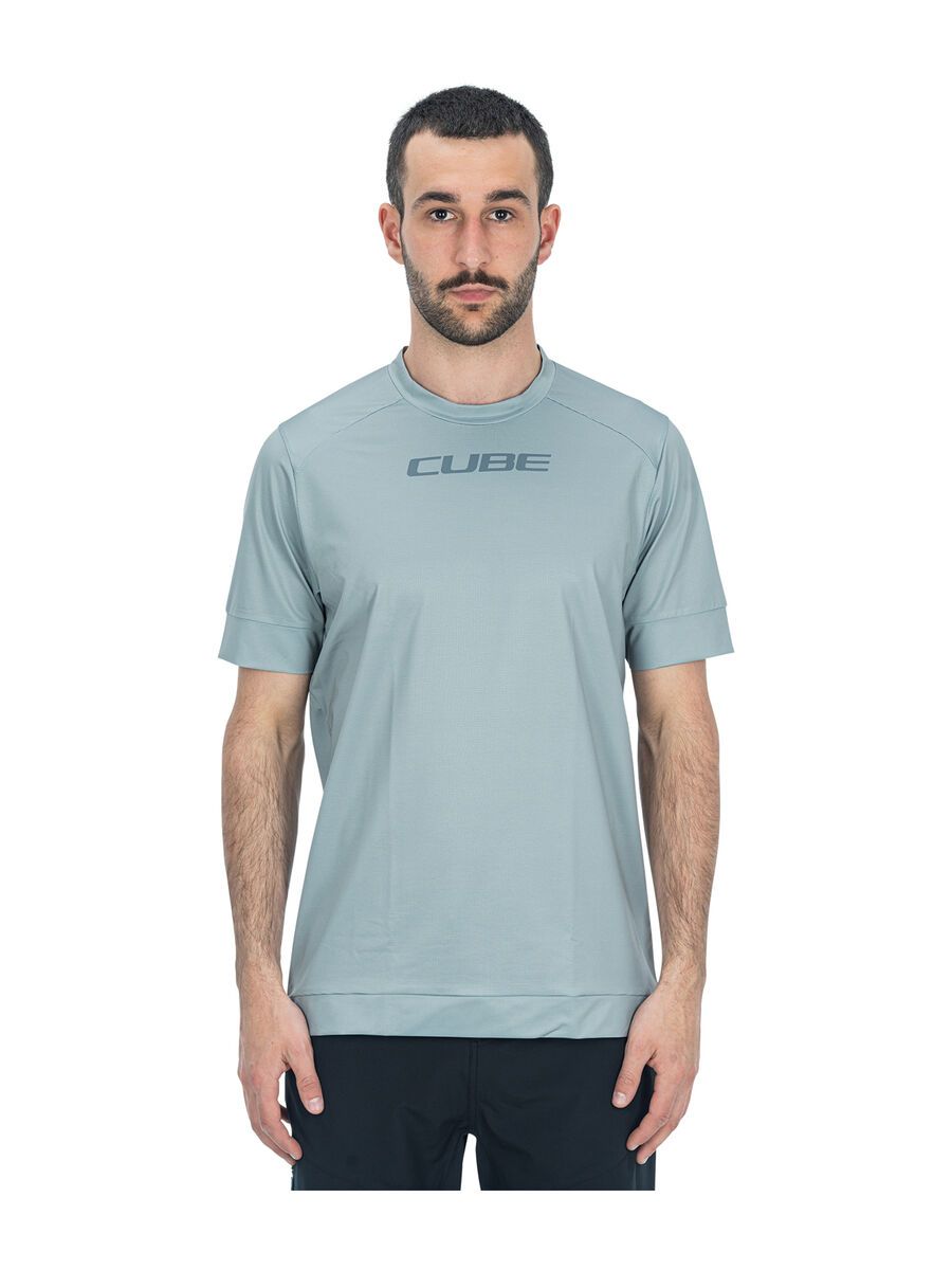 Cube ATX Rundhalstrikot kurzarm, grey - Bild 2