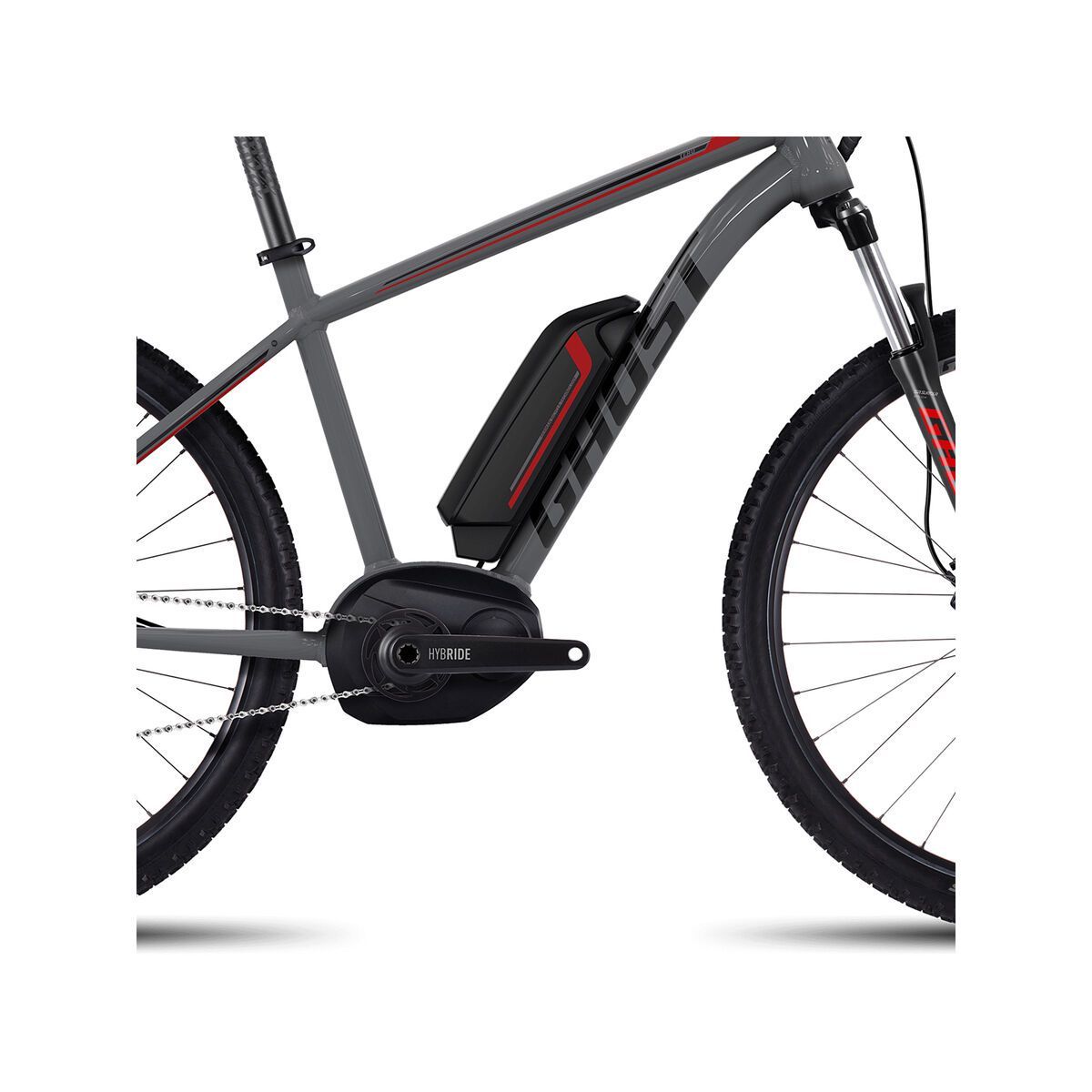 Ghost Hybride Teru B3.7 AL, micro chip gray/night black/riot red - Bild 3