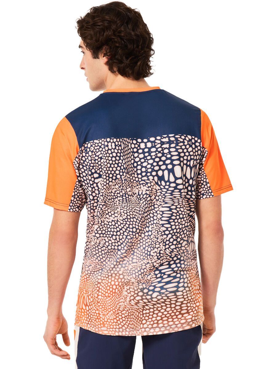 Oakley Maven Coast SS Jersey, distorted frogskin bl/og - Bild 7