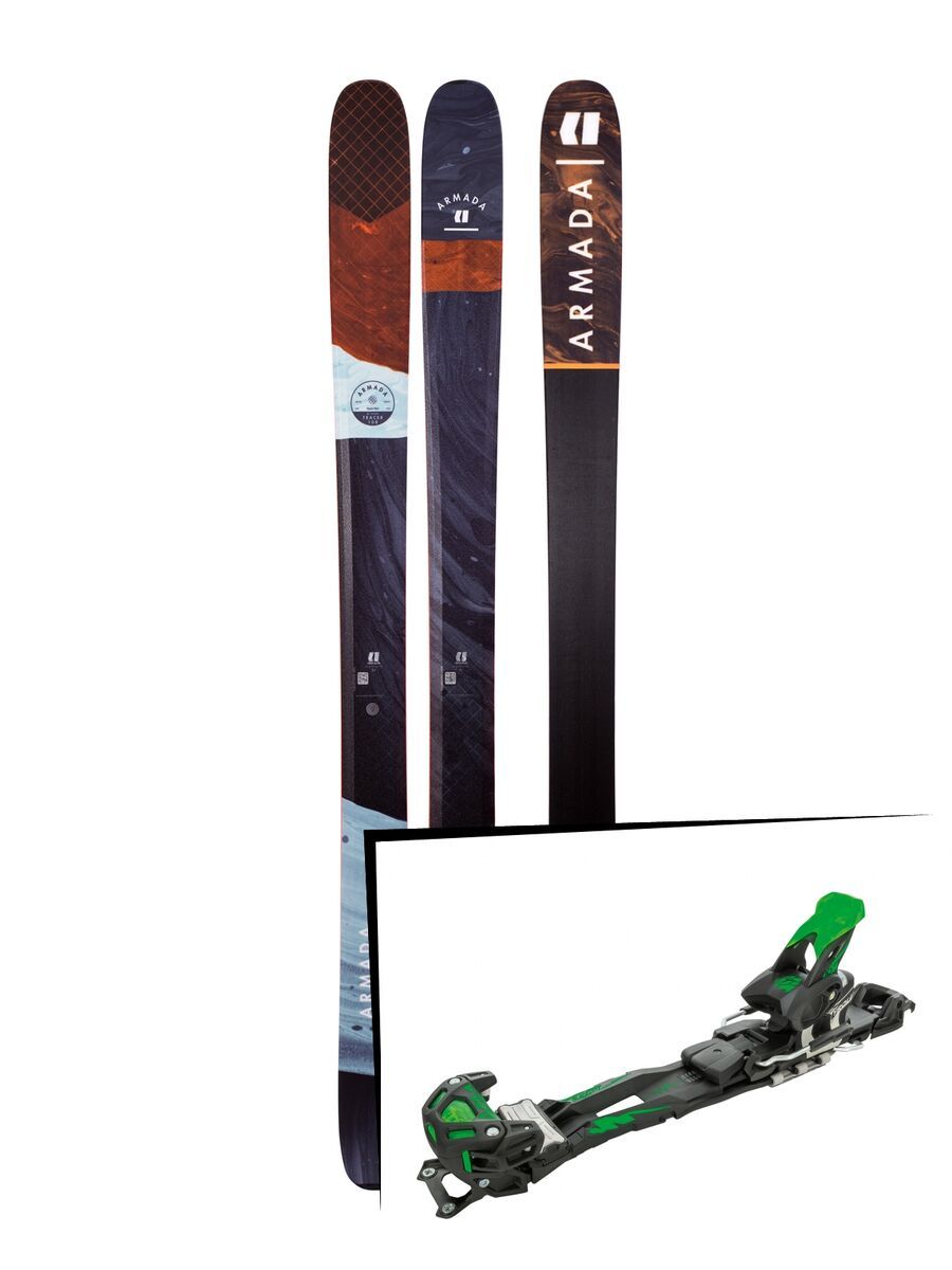 Set: Armada Tracer 108 2019 + Tyrolia Adrenalin 16 solid black flash green - Bild 1