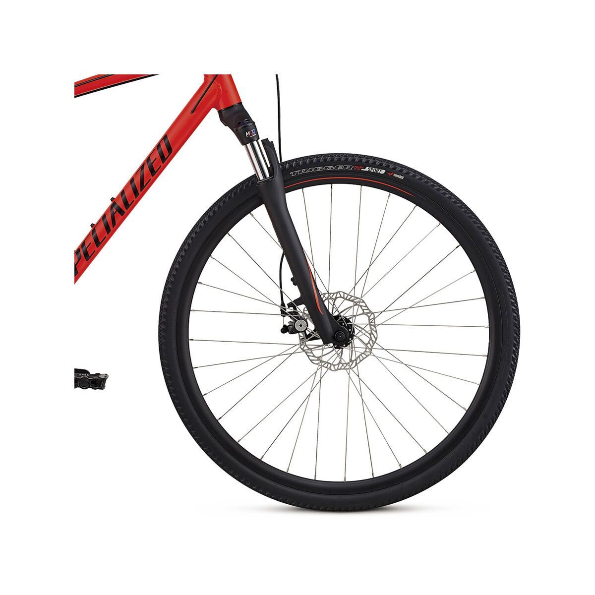 Specialized Crosstrail Mechanical Disc, rocket red/limon/black reflective - Bild 4