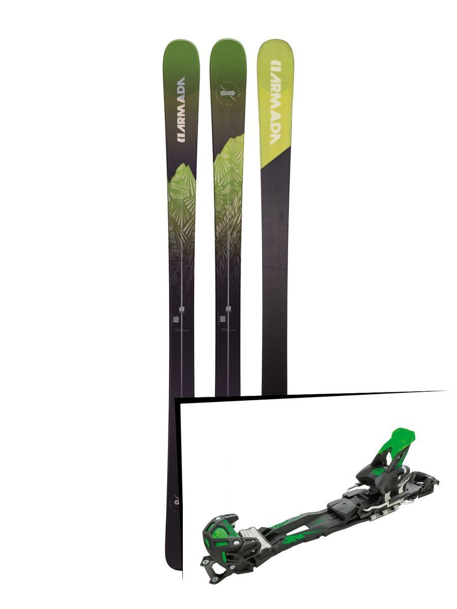 Set: Armada Invictus 85 2019 + Tyrolia Adrenalin 16 solid black flash green - Bild 1