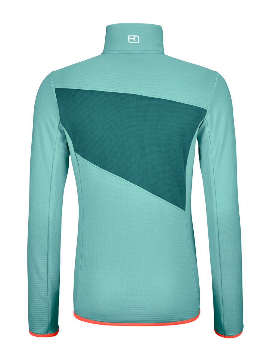 Ortovox Merino Fleece Grid Jacket W, ice waterfall - Bild 2