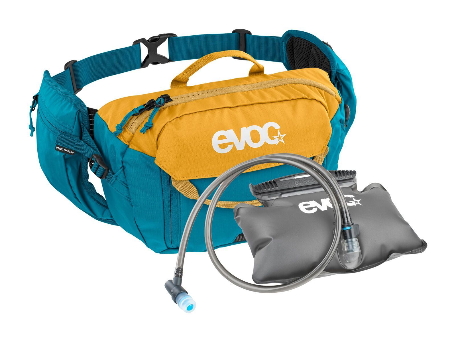 Evoc Hip Pack 3 + Hydration Bladder 1,5, ocean/loam - Bild 1