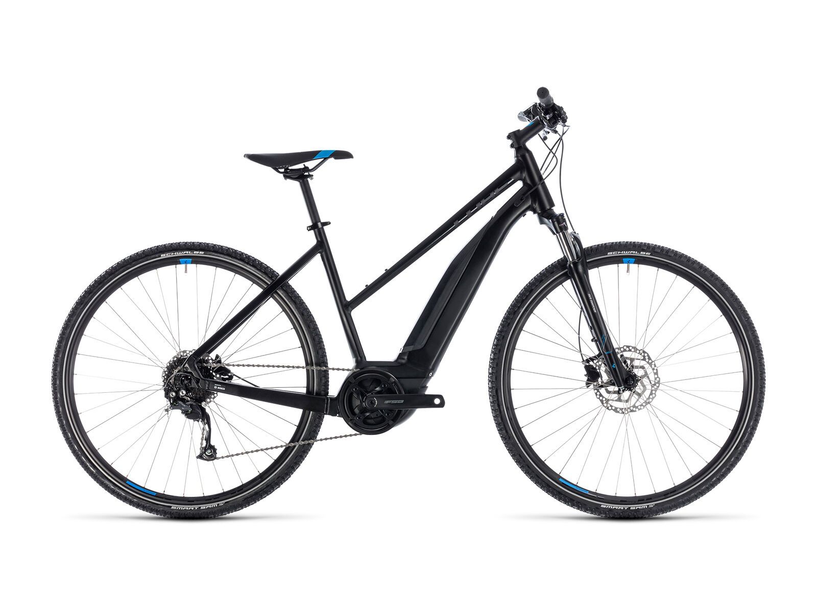 Cube Cross Hybrid ONE 500 Trapeze, black´n´blue - Bild 1