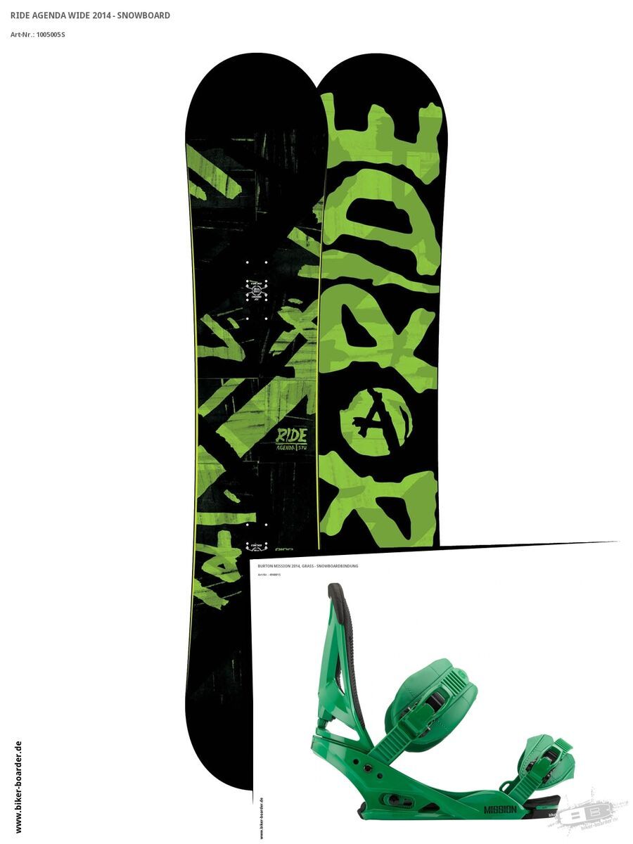 Set: Ride Agenda  + Burton Mission (494001S) - Bild 1