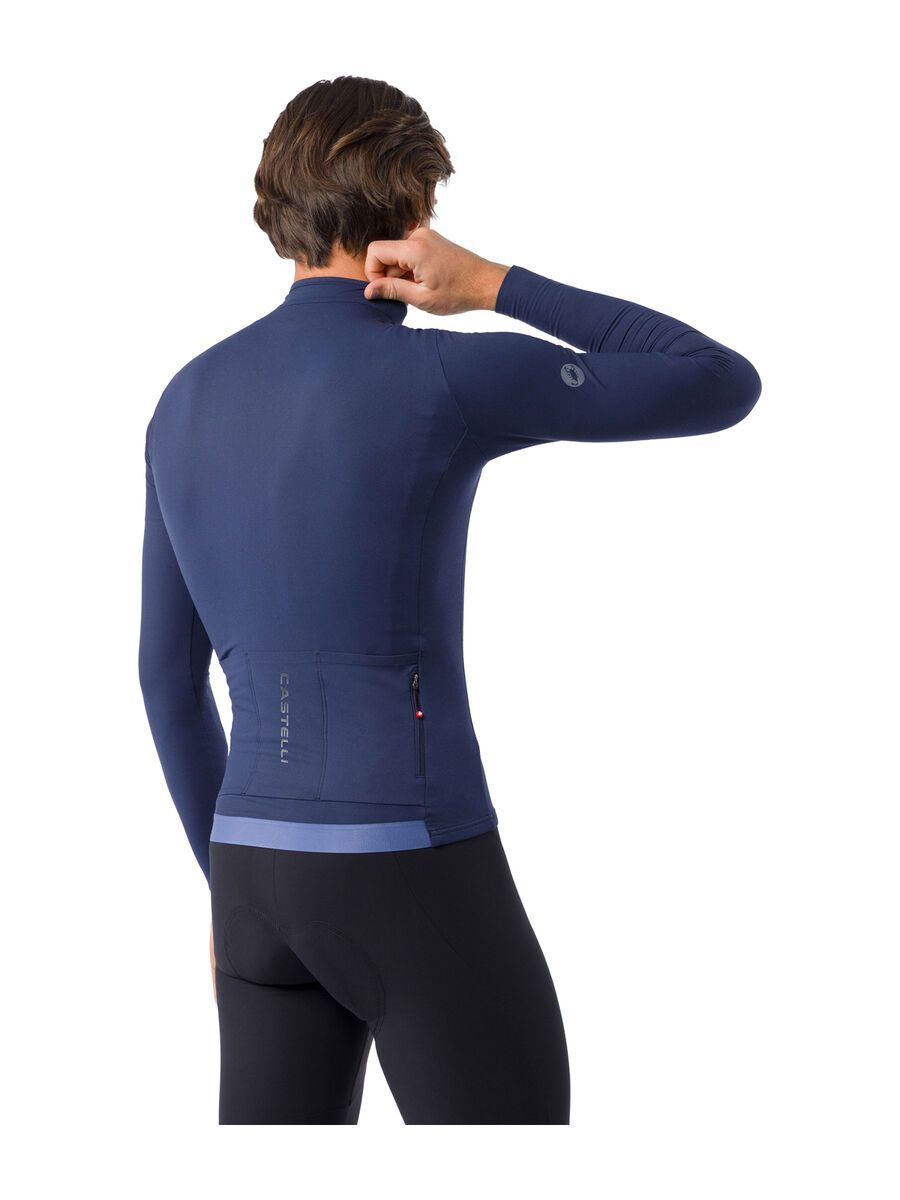 Castelli Thermowoven LS Jersey, belgian blue - Bild 3