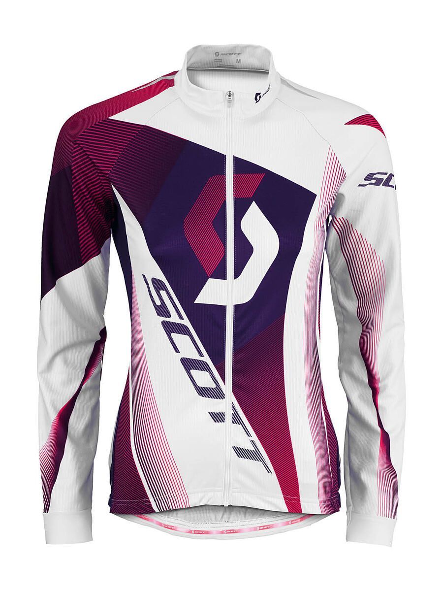 Scott Womens RC l/sl Shirt, white/dark purple - Bild 1