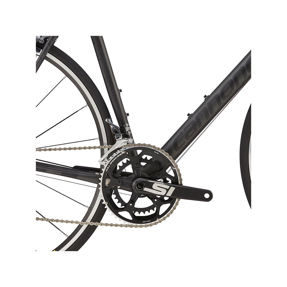 Cannondale SuperSix Evo Ultegra 4, nearly black w/ jet black and magnesium white, matte - Bild 3