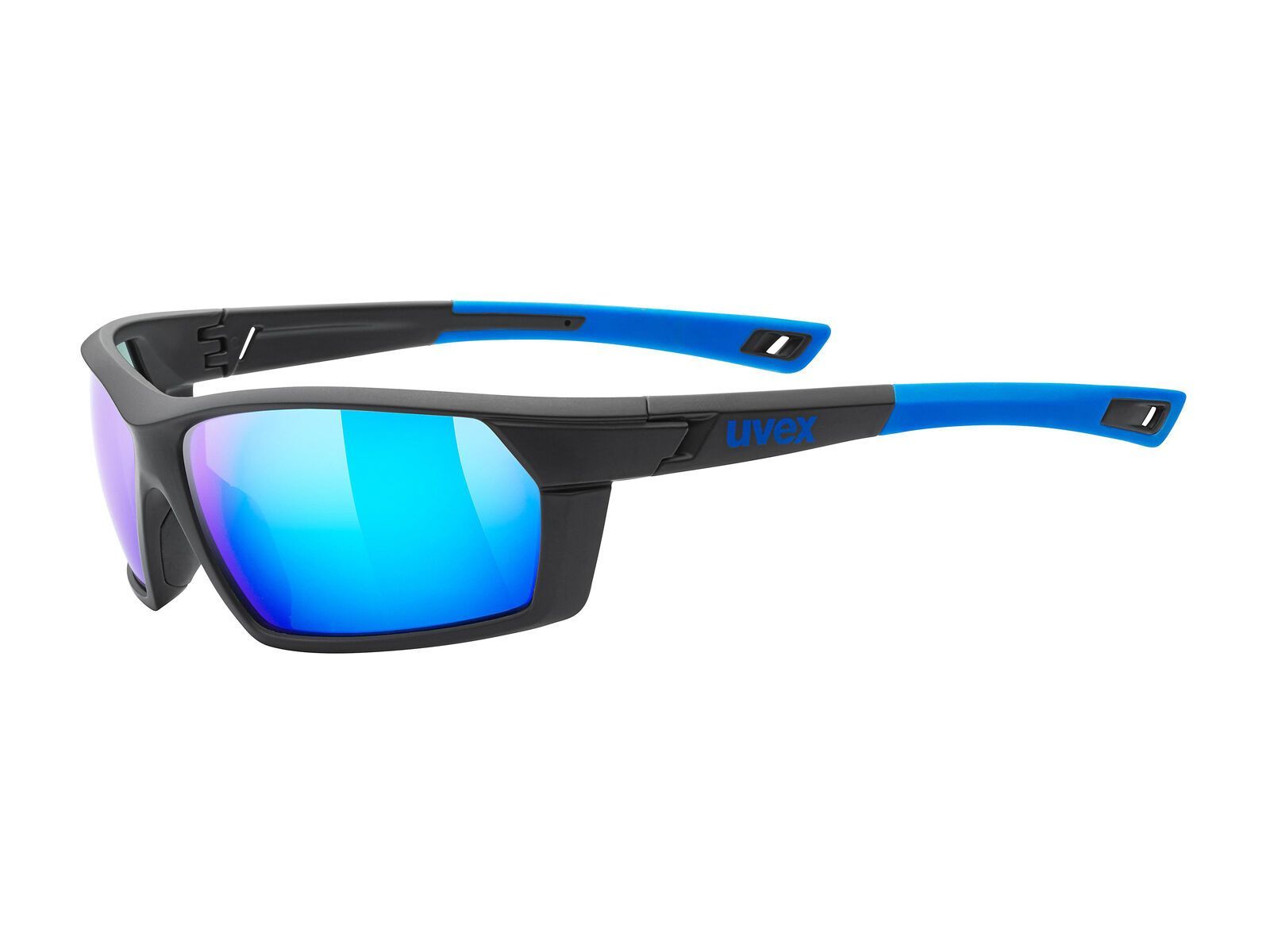 uvex sportstyle 225, black blue mat/Lens: mirror blue - Bild 1