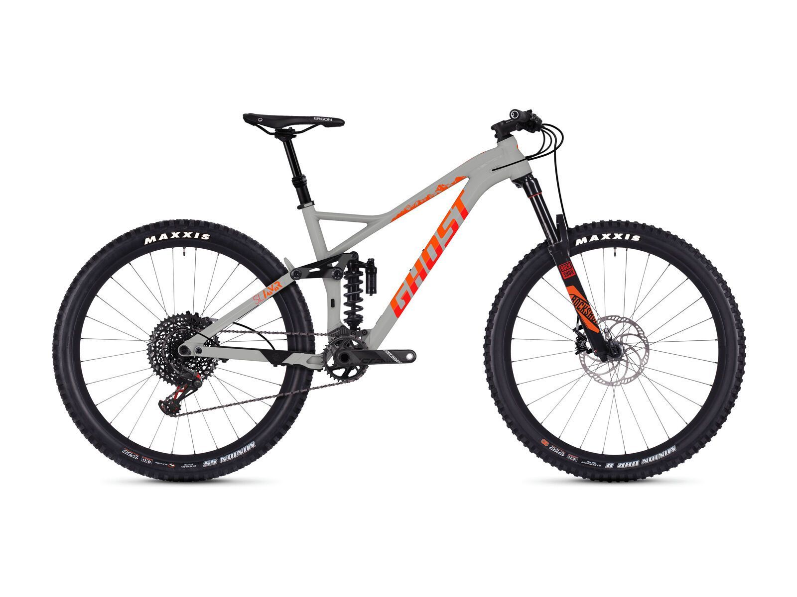 Ghost SL AMR 8.7 AL, smoke gray/neon red/monarch orange - Bild 1