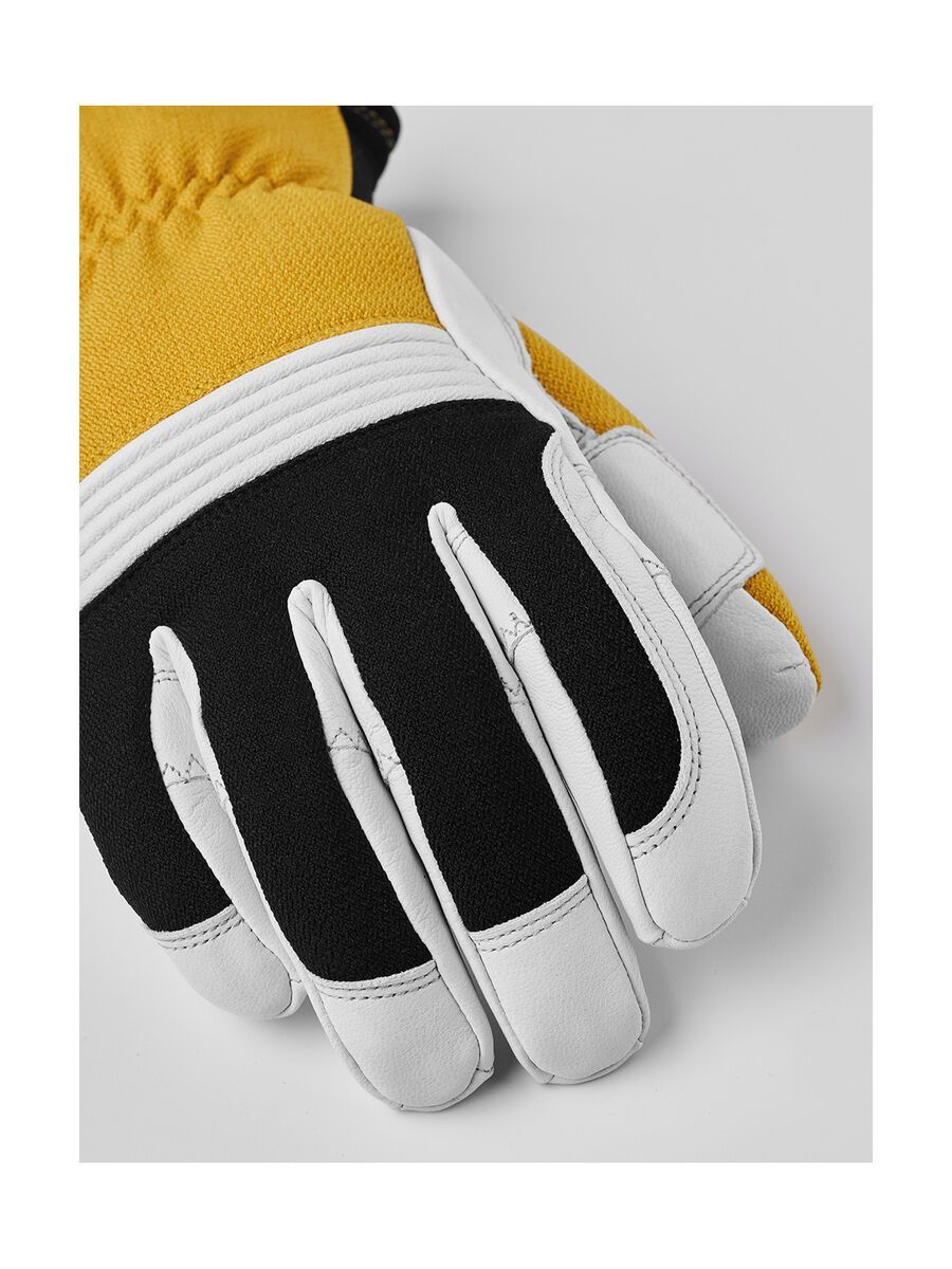Hestra Couloir 5 Finger, mustard/offwhite - Bild 3
