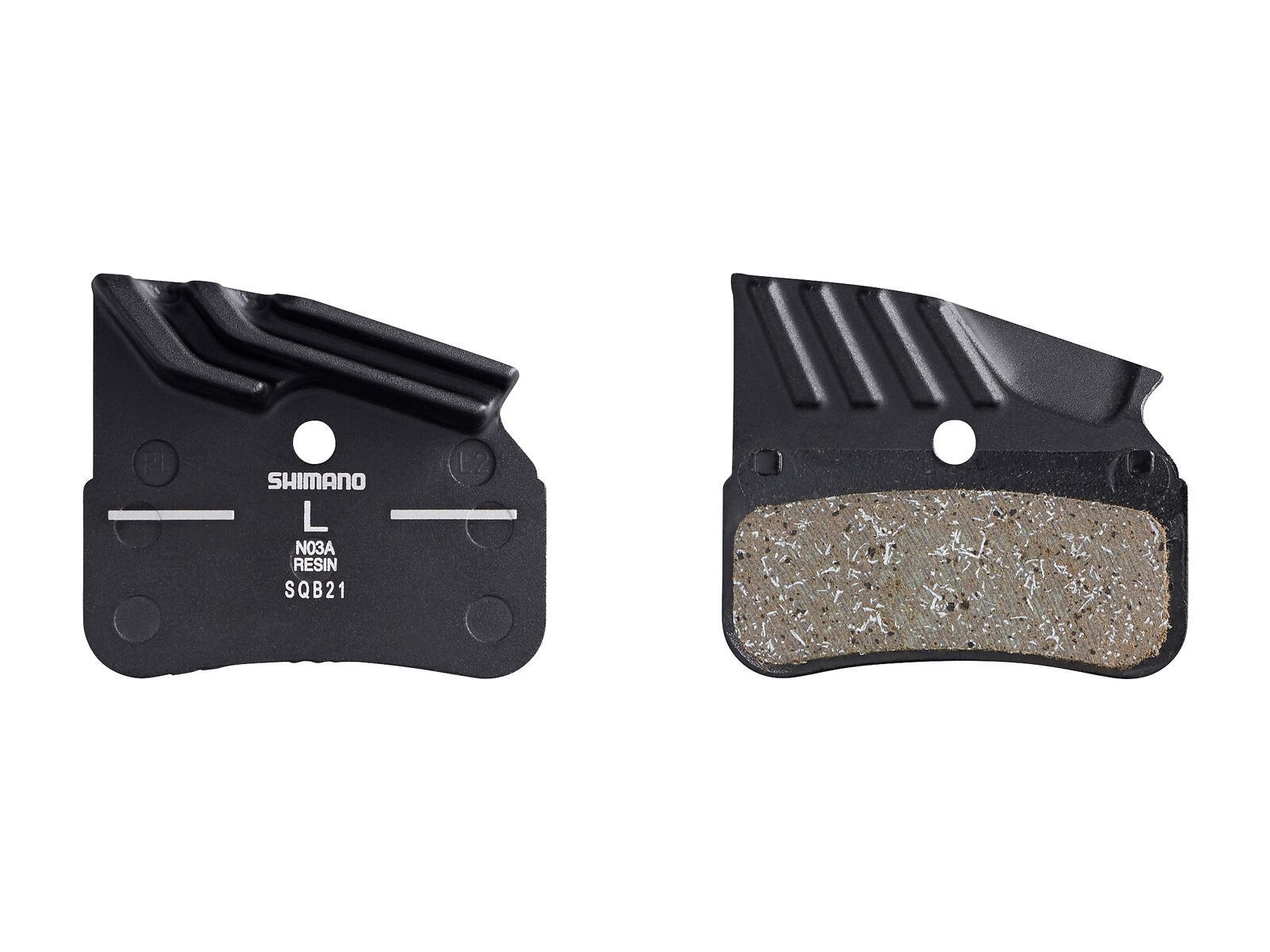 Shimano N03A Resin Scheibenbremsbelag mit Kühlrippen - Bild 1