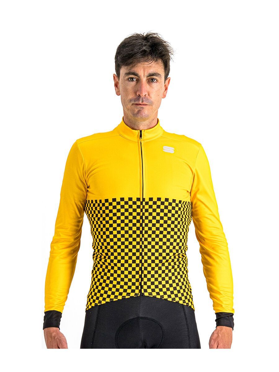 Sportful Checkmate Thermal Jersey, yellow black - Bild 1
