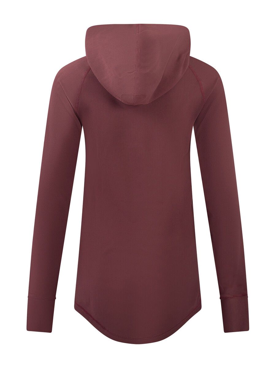 Eivy Icecold Hood Rib Top, wine - Bild 2