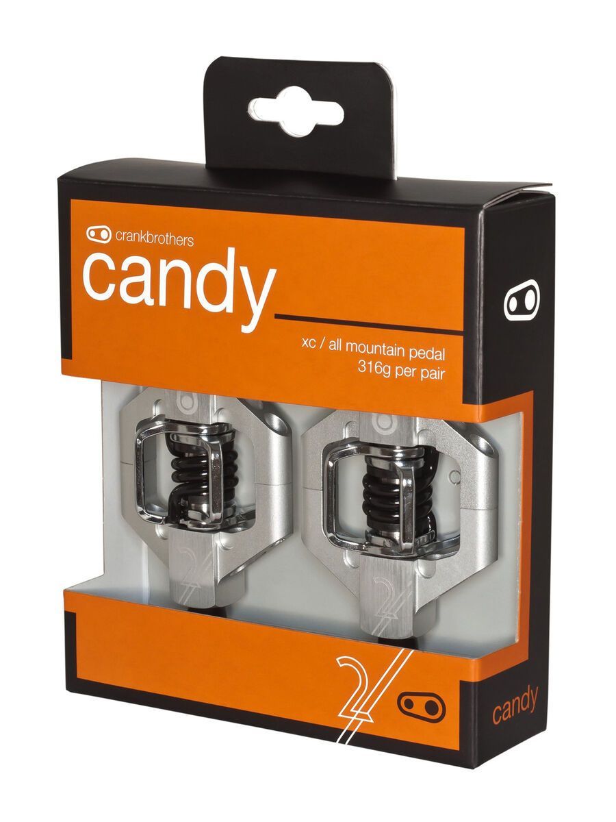 Crankbrothers Candy 2 Hangtag Version, silber - Bild 1
