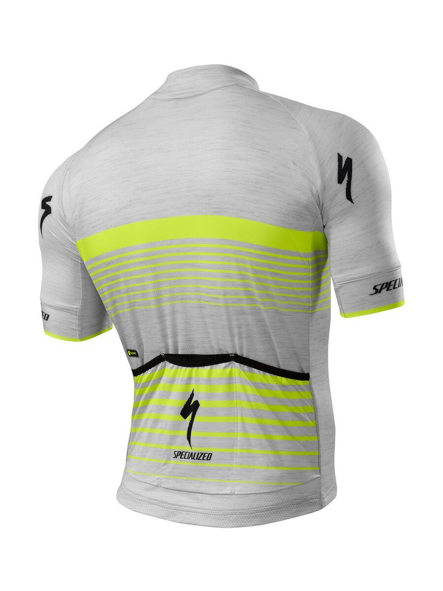 Specialized SL Expert Jersey SS, light grey heather/neon yellow - Bild 2