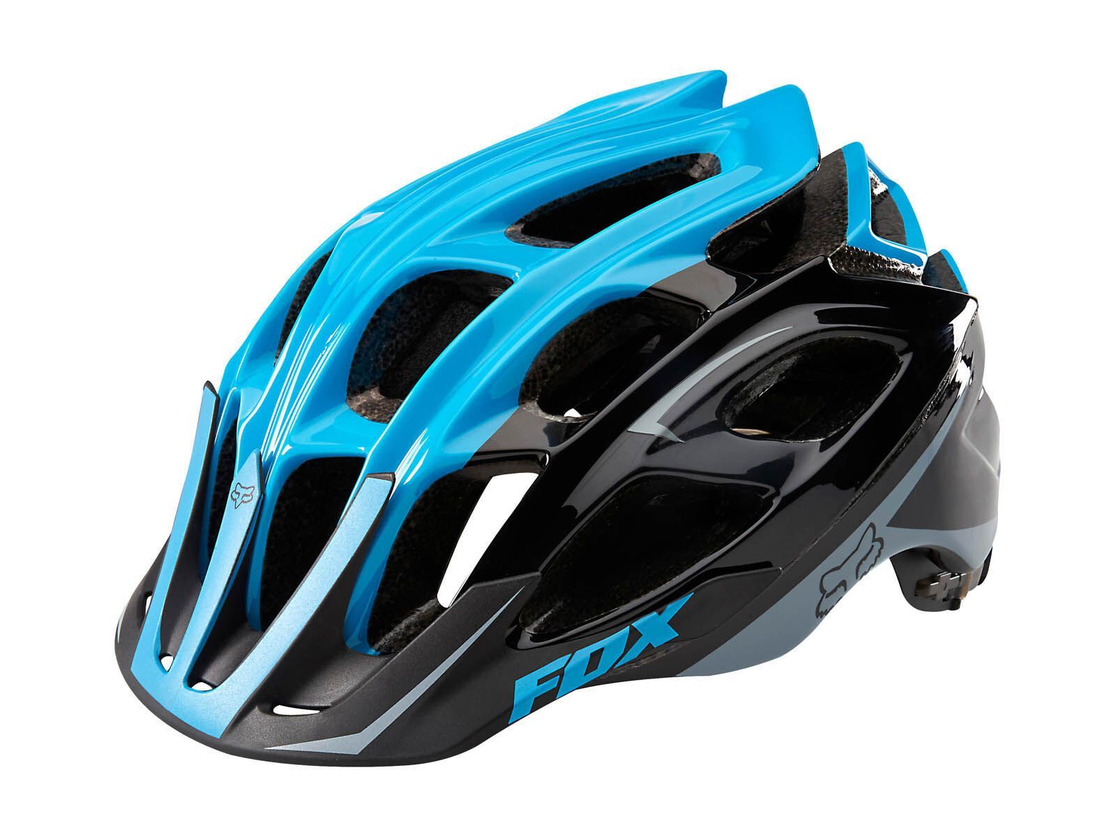 Fox Striker Helmet, black/blue - Bild 1