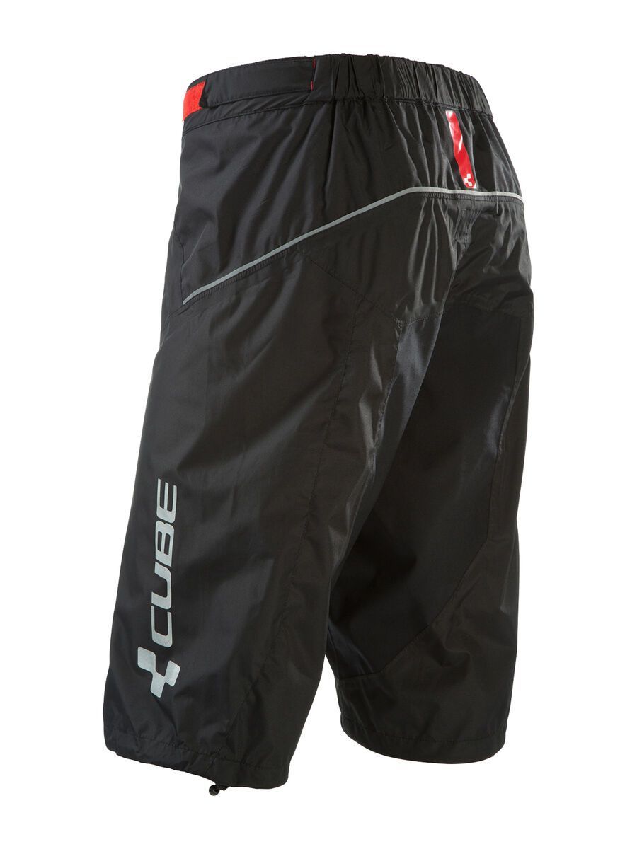 Cube Blackline Regenhose kurz, black´n´grey´n´red - Bild 2