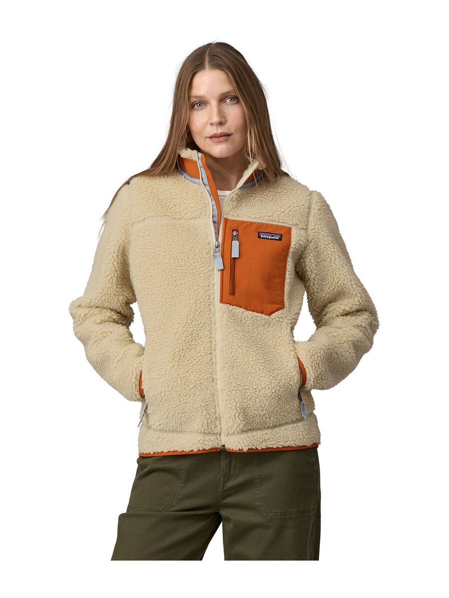 Patagonia Women's Classic Retro-X Jacket, dark natural w/redtail rust - Bild 2